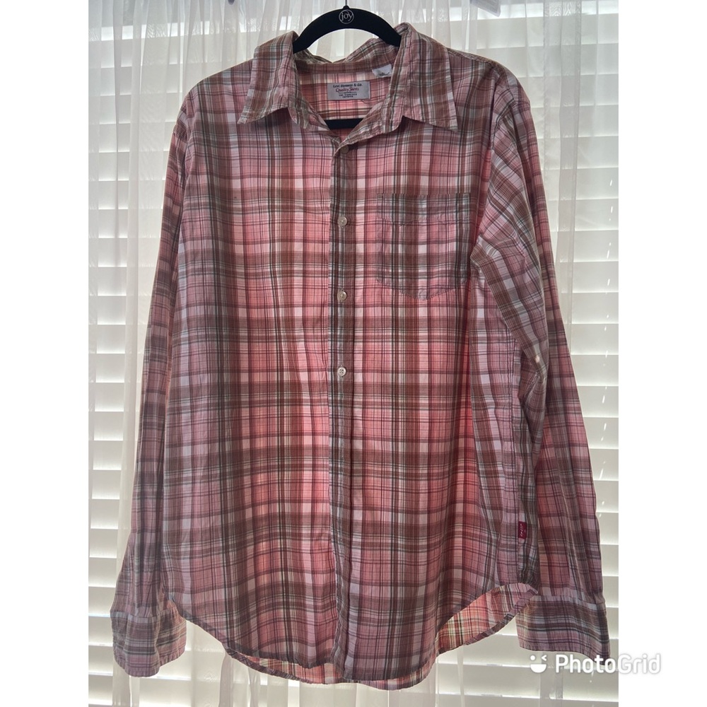 Levi’s Pink Plaid Flannel